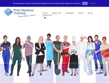 Tablet Screenshot of firstmedicaltraining.com